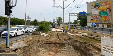 Nowy tor na Traugutta już powstaje. Remont potrwa do początku października