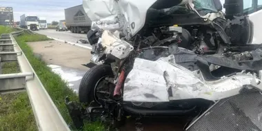 Zderzenie dwóch ciężarówek na A4. Korek sięgał rejonu Wrocławia
