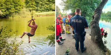 Przepływali staw przy Królewieckiej. 18-latek nie wrócił na brzeg