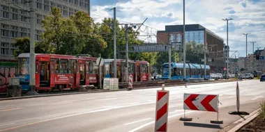 Tramwaje zablokowały Oławską. MPK szybko przywróciło ruch