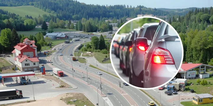 Na DK8 tworzą się wielkie korki. Utrudnienia przy granicy potrwają do czerwca