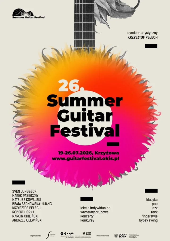 Gitara pod lipami w Krzyżowej - Summer Guitar Festival wraca w lipcu