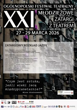 XXI Młodzieżowe Zatargi z Teatrem - teatralny weekend w Bolesławcu