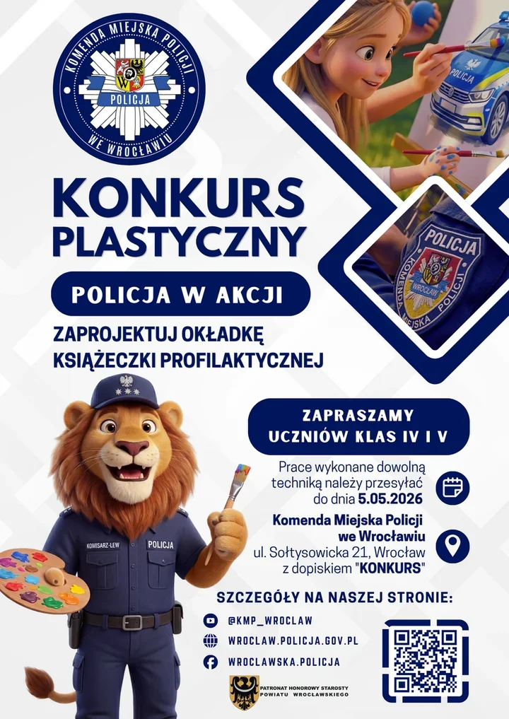 Wrocławska policja czeka na okładkę, która trafi do profilaktycznej książeczki