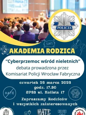 Policja z Fabrycznej organizuje debatę - co grozi nieletnim w sieci