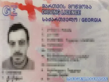 Fałszywe gruzińskie prawo jazdy wyszło na jaw w Kątach Wrocławskich
