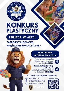 Wrocławska policja czeka na okładkę, która trafi do profilaktycznej książeczki