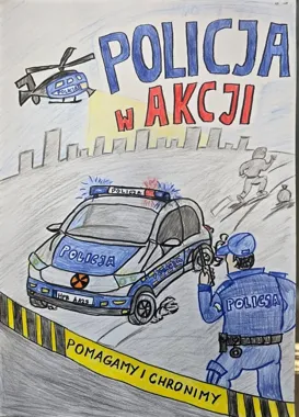Ponad 128 prac i trudny wybór - dzieci z powiatu wrocławskiego zachwyciły policję