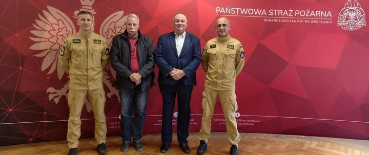 Francuski konsul pochwalił wrocławskich strażaków - padła propozycja na 2027