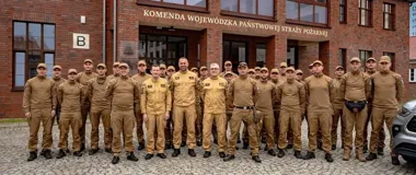 Z Wrocławia ruszyli do Puszczy Solskiej. Pierwszy sprawdzian nowej grupy strażaków